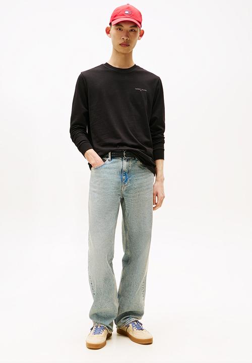 Tommy Hilfiger - Tjm Slim Chest Linear Long Sleeve Tee Ext - Black