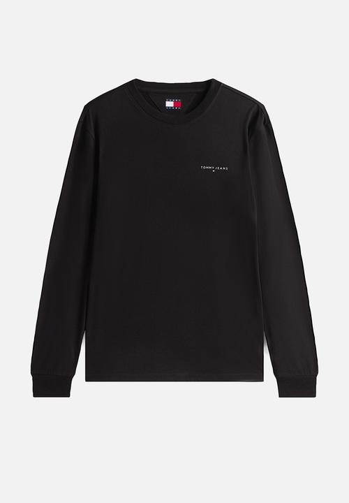Tommy Hilfiger - Tjm Slim Chest Linear Long Sleeve Tee Ext - Black