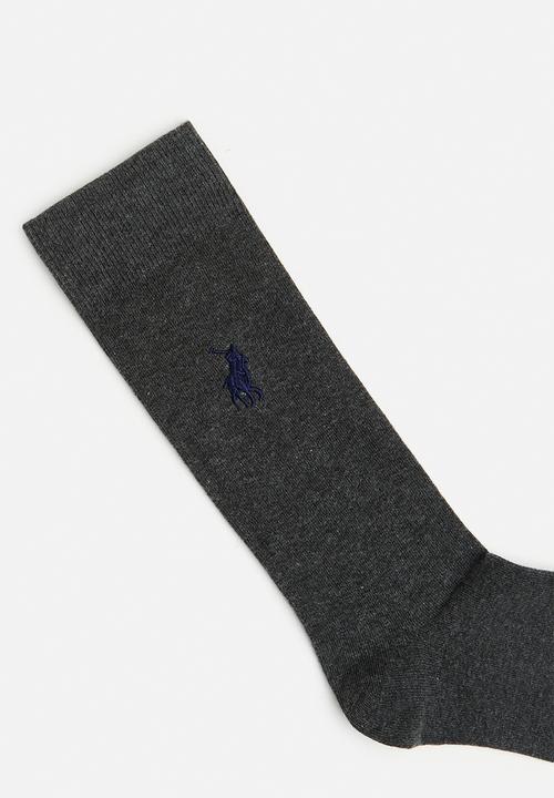 POLO - Polo plain logo sock - Charcoal
