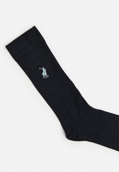 POLO - Bamboo Lux Plain logo sock - Navy