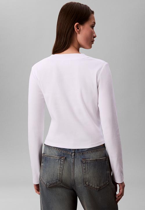 Calvin Klein - A- ls monogram baby tee - brilliant white