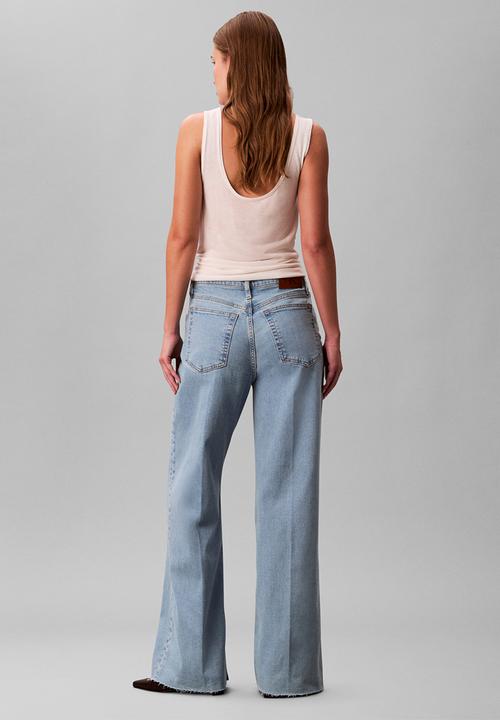 Calvin Klein - Ultra high wide leg robins egg - robins egg