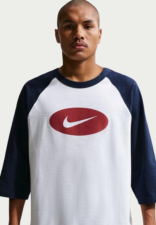 Nike - NSW Club 3/4 Raglan Reissue Top  - White