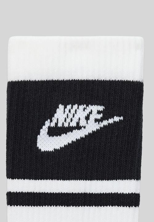 Nike - Everyday Elevated Crew Socks (3 Pairs) - White/Black/Wht