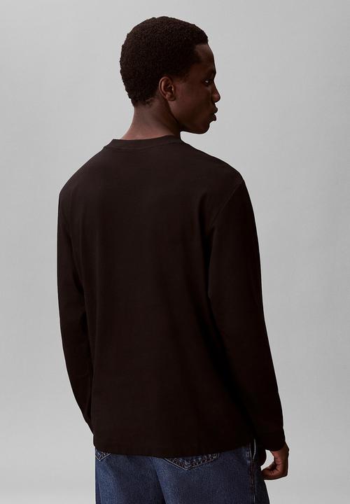 Calvin Klein - Long sleeve Easy Monogram Tee - Black