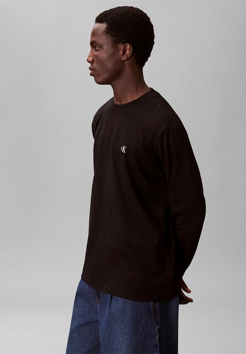Calvin Klein - Long sleeve Easy Monogram Tee - Black