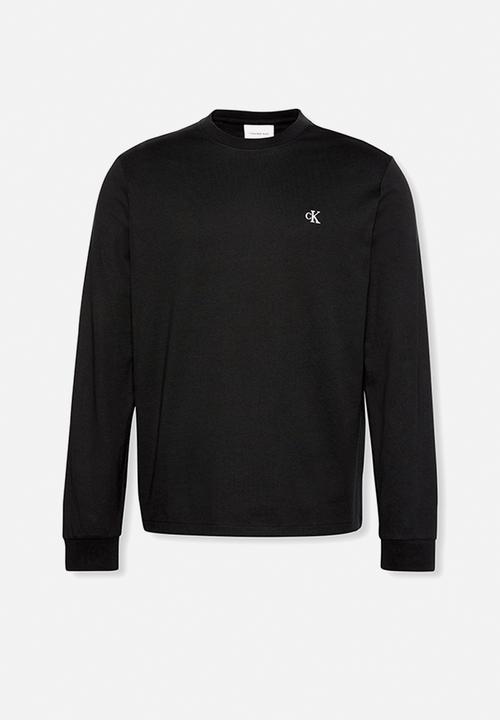 Calvin Klein - Long sleeve Easy Monogram Tee - Black