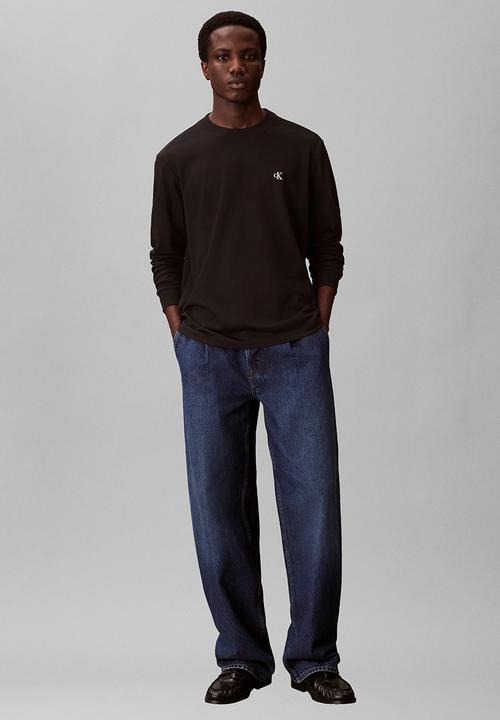 Calvin Klein - Long sleeve Easy Monogram Tee - Black