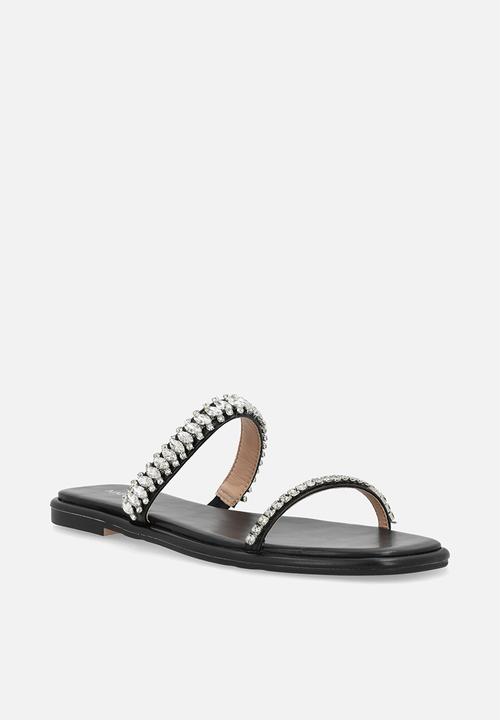 Nine West - Good Two Strap Slide - Black