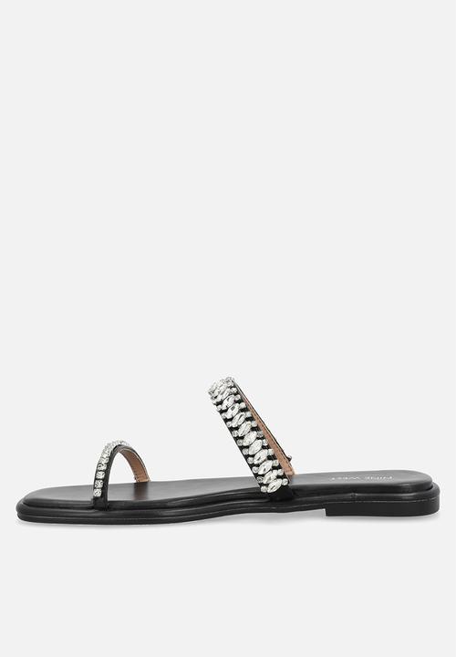 Nine West - Good Two Strap Slide - Black