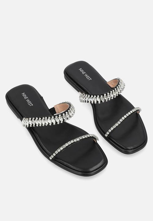 Nine West - Good Two Strap Slide - Black
