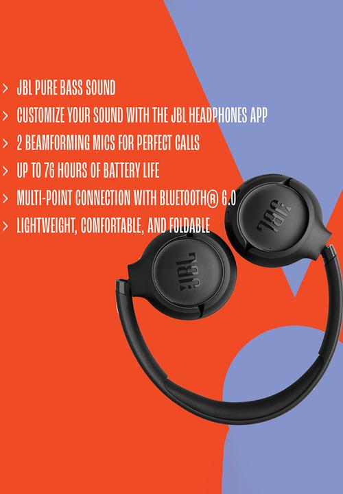 JBL - JBL Tune 530 BT On Ear Headphone - Black