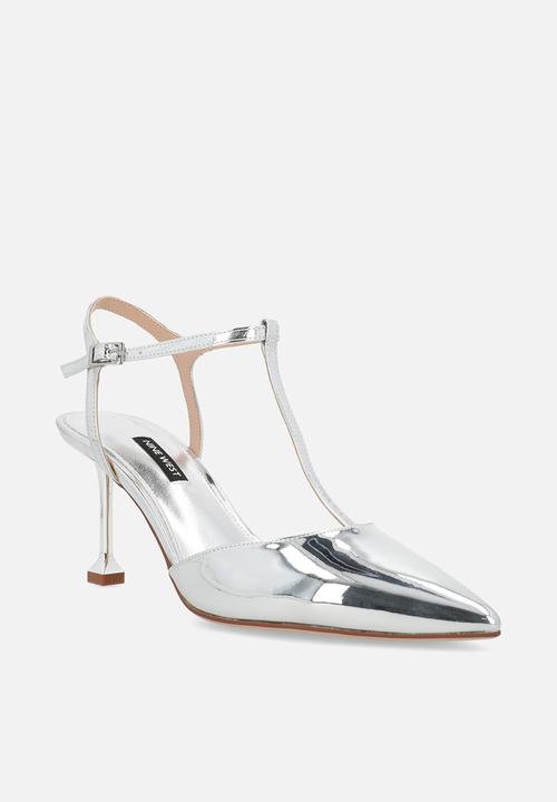 Nine West - Esperance ankle strap heel - silver