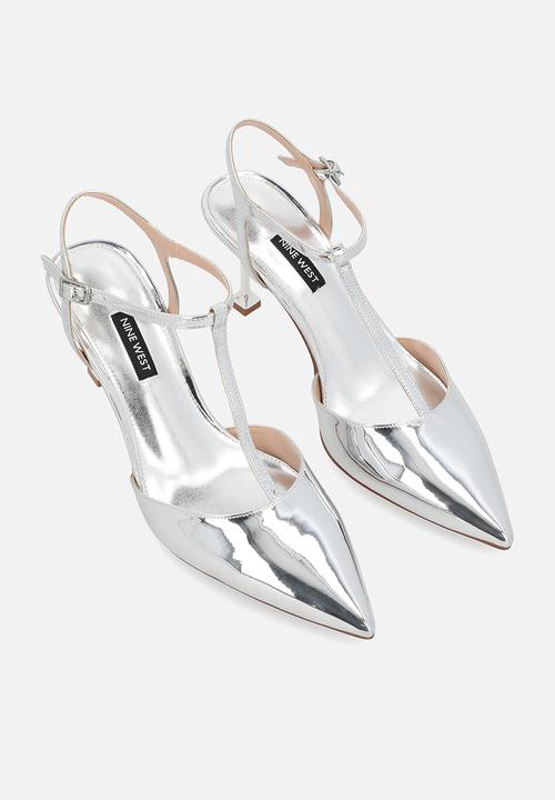 Nine West - Esperance ankle strap heel - silver