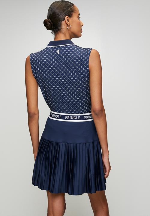 Pringle of Scotland - Pringle hariette pleated golf skort - navy