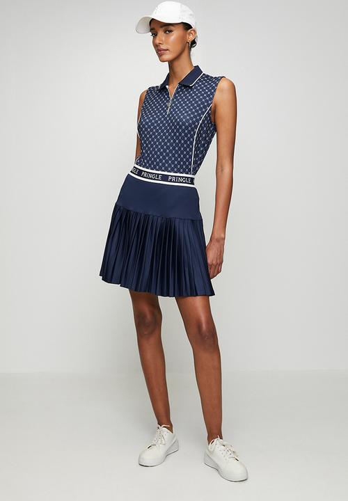 Pringle of Scotland - Pringle hariette pleated golf skort - navy