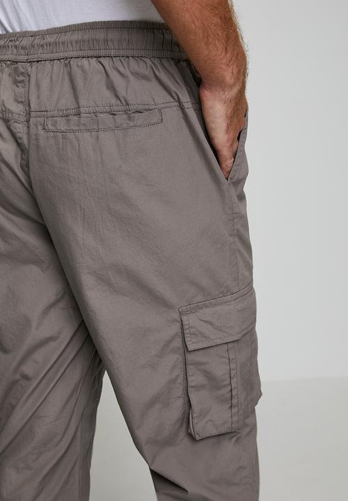 Brave Soul - Cotton Poplin Cargo Pant - Taupe