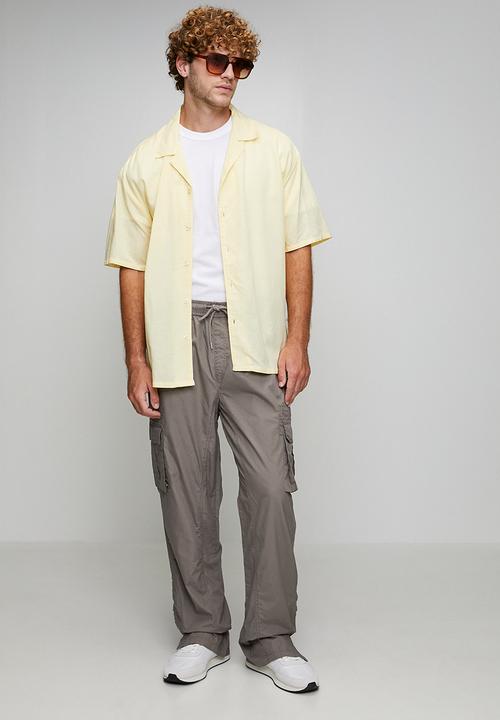 Brave Soul - Cotton Poplin Cargo Pant - Taupe
