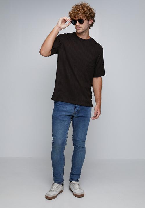 Brave Soul - Denim Skinny Fit Jean - Light Blue Long Length