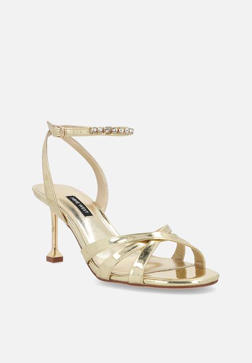 Nine West - Fran  ankle strap heel - gold