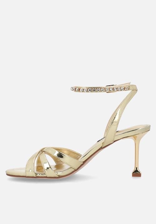 Nine West - Fran  ankle strap heel - gold