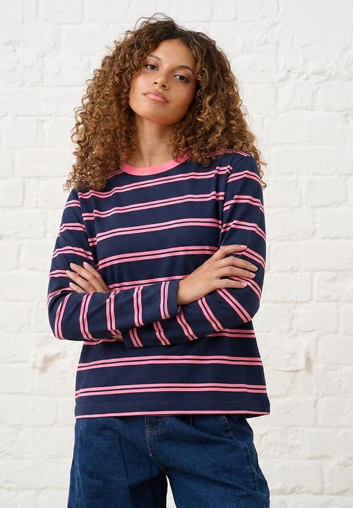 Me&B - Essential Crew Neck - Ink/Pink
