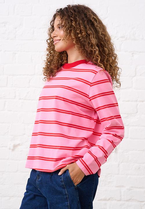 Me&B - Essential Crew Neck - Pink/Red