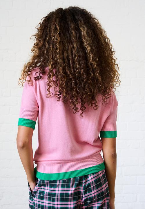 Me&B - Knitwear Top - Pink/Green