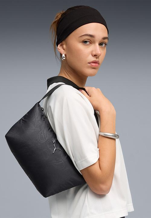 PUMA - Pop long flute bag - puma black-puma script aop
