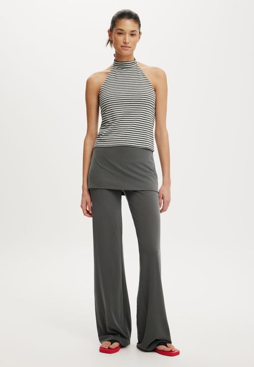 Cotton On - Honey skirt pant - charcoal