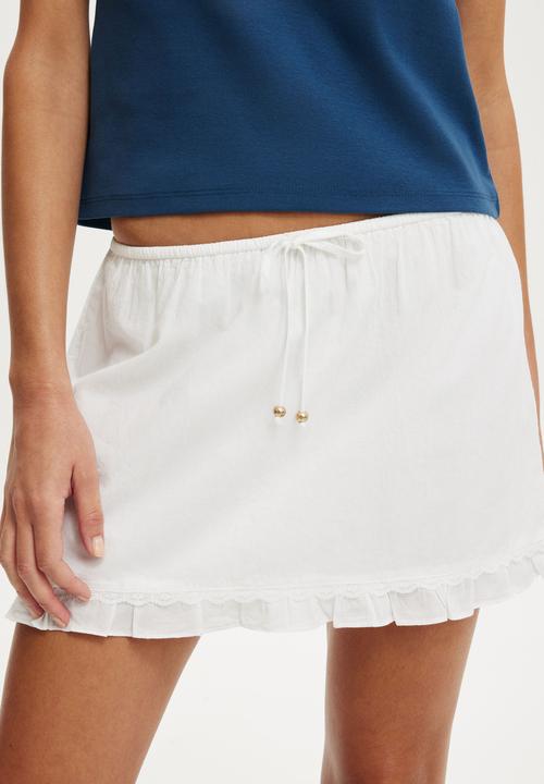 Cotton On - Edie mini skirt - white