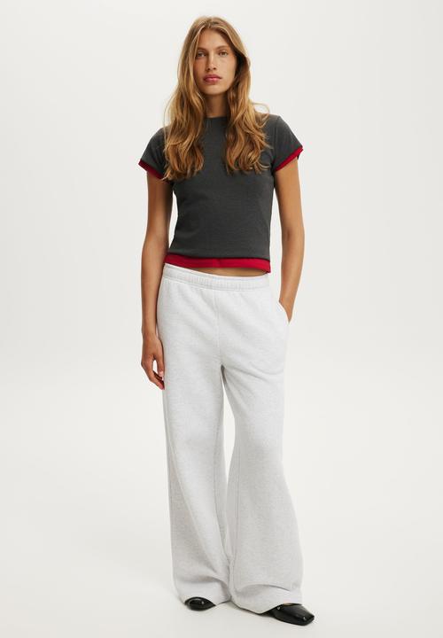 Cotton On - Baggy Sweatpant - Light Grey Marle