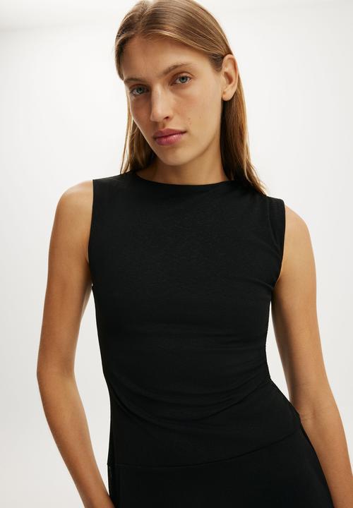 Cotton On - Molly mesh mini dress - black