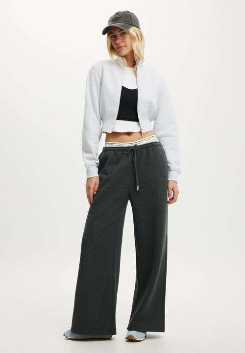 Cotton On - Plush Fitted Zip Through - Cloudy Grey Marle