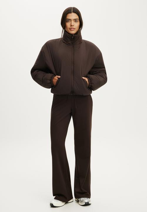 Cotton On - Ultra Light Padded Bomber Jacket - French Roast