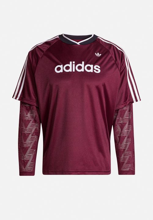 adidas Originals - Lace Ls Jersey - Maroon