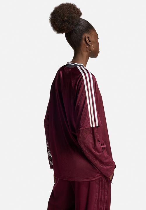 adidas Originals - Lace Ls Jersey - Maroon