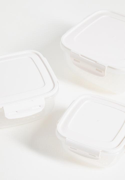 Excellent Houseware - Sora storage set of 3 - Off white