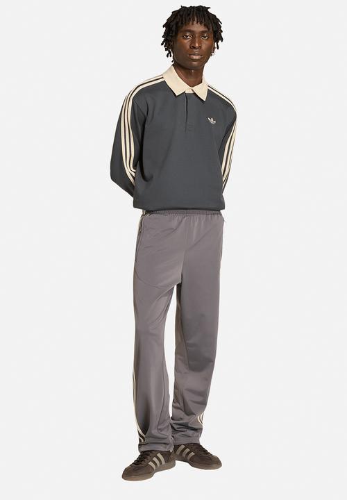 adidas Originals - 3-Strioes Rugby L/S Polo - Grey/Linen