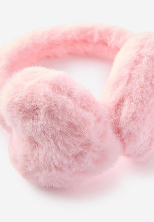 Cotton On - Emma Earmuffs - Tea Party Pink/Hearts