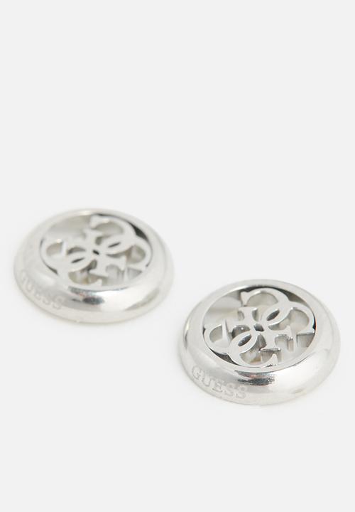 GUESS - Perfect Illusion 8mm 4G Round Studs - Silver