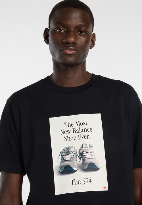 New Balance  - NB Athletics Celebrated Icons 574 Ad Tee - Black