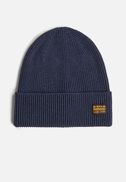 G-STAR - Geffo Long Beanie - Dk Patriot Blue