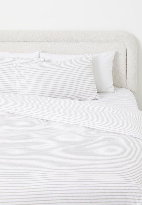 Painterly Stripe Super Soft  Duvet Cover & Sheet Set