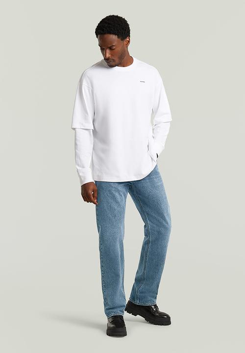 G-STAR - Double Sleeve Loose R T - White