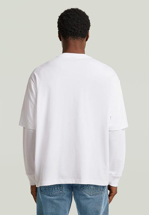 G-STAR - Double Sleeve Loose R T - White