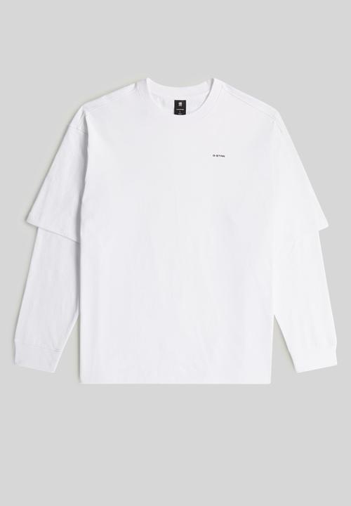 G-STAR - Double Sleeve Loose R T - White