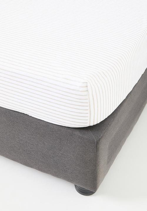 Sixth Floor - Painterly Stripe Super Soft  Duvet Cover & Sheet Set