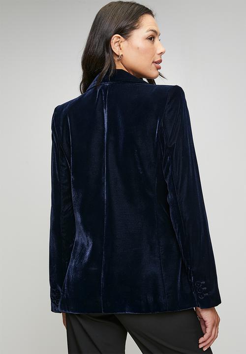MANGO - Blazer combi - navy