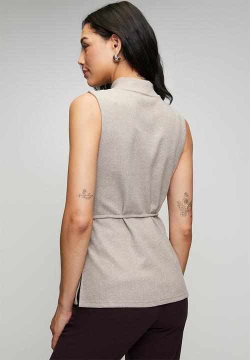 MANGO - Top ancona - medium brown